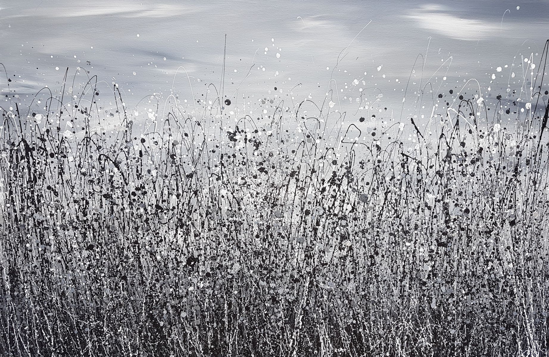 Monochrome Meadow Whispers #2 by Lucy Moore