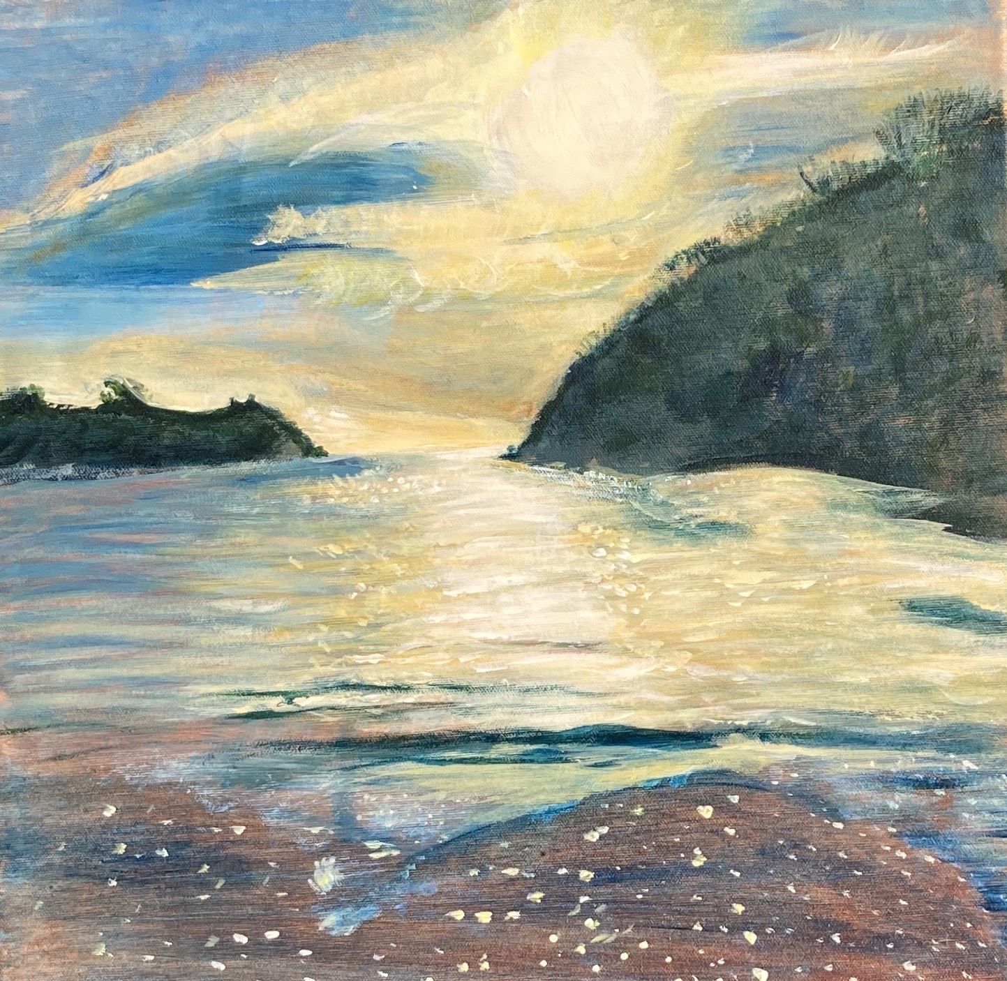 Morning Light, Readymoney Cove, Fowey by Peri Taylor