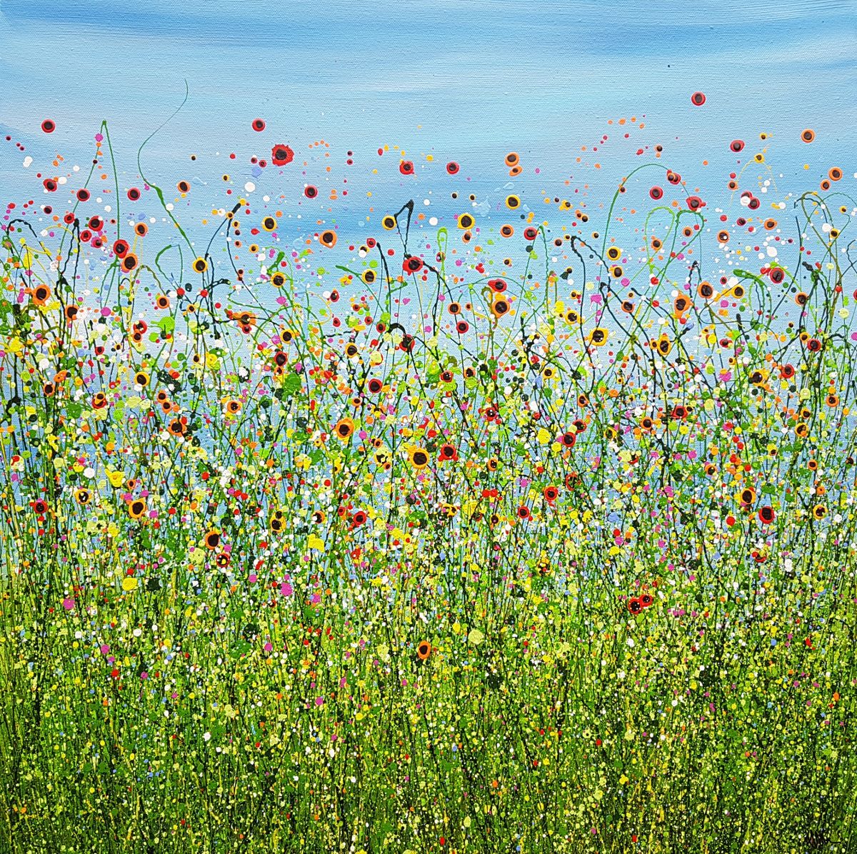 Morning Poppy Meadows #15 by Lucy Moore