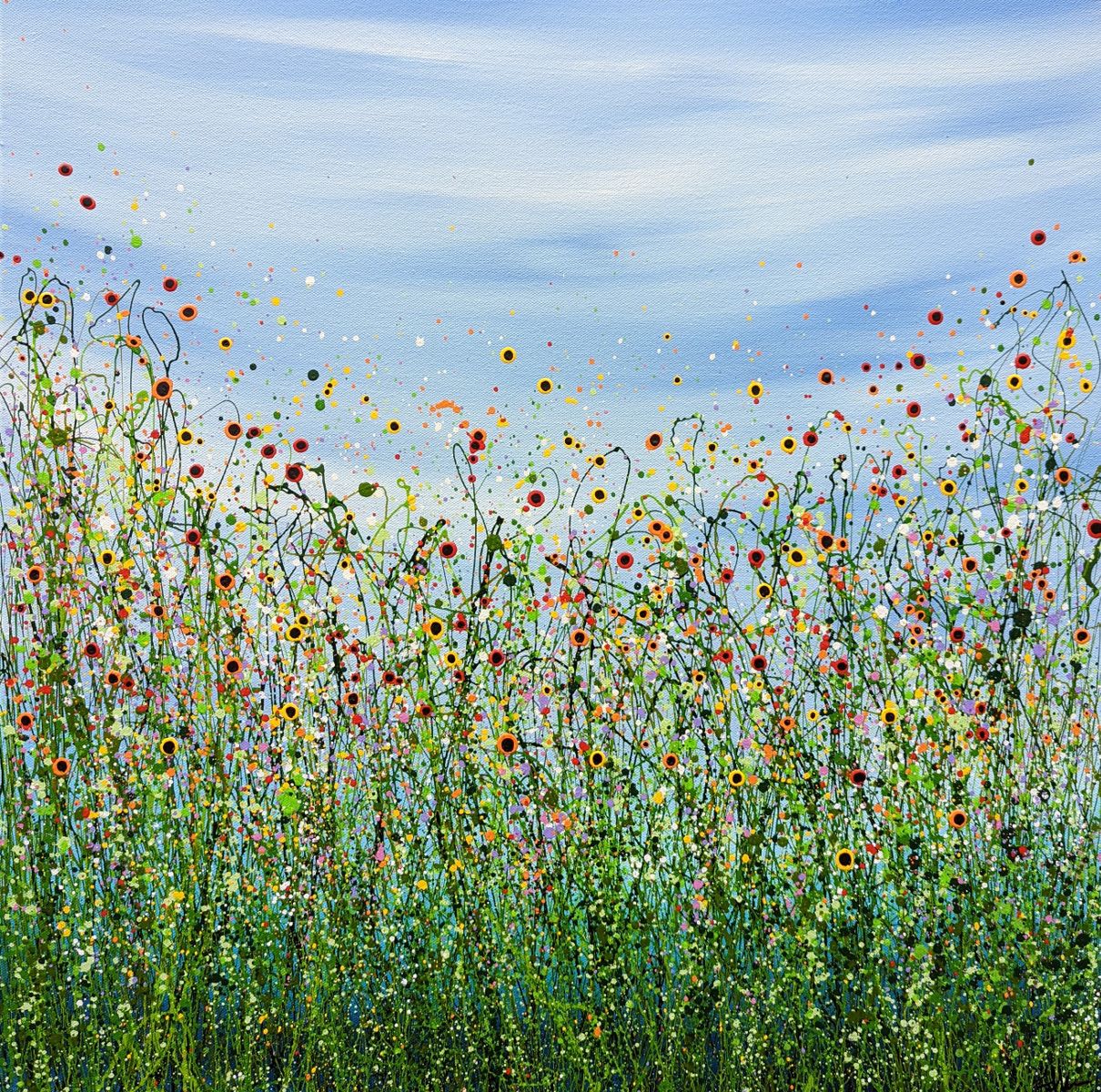 Morning Poppy Meadows #18 by Lucy Moore
