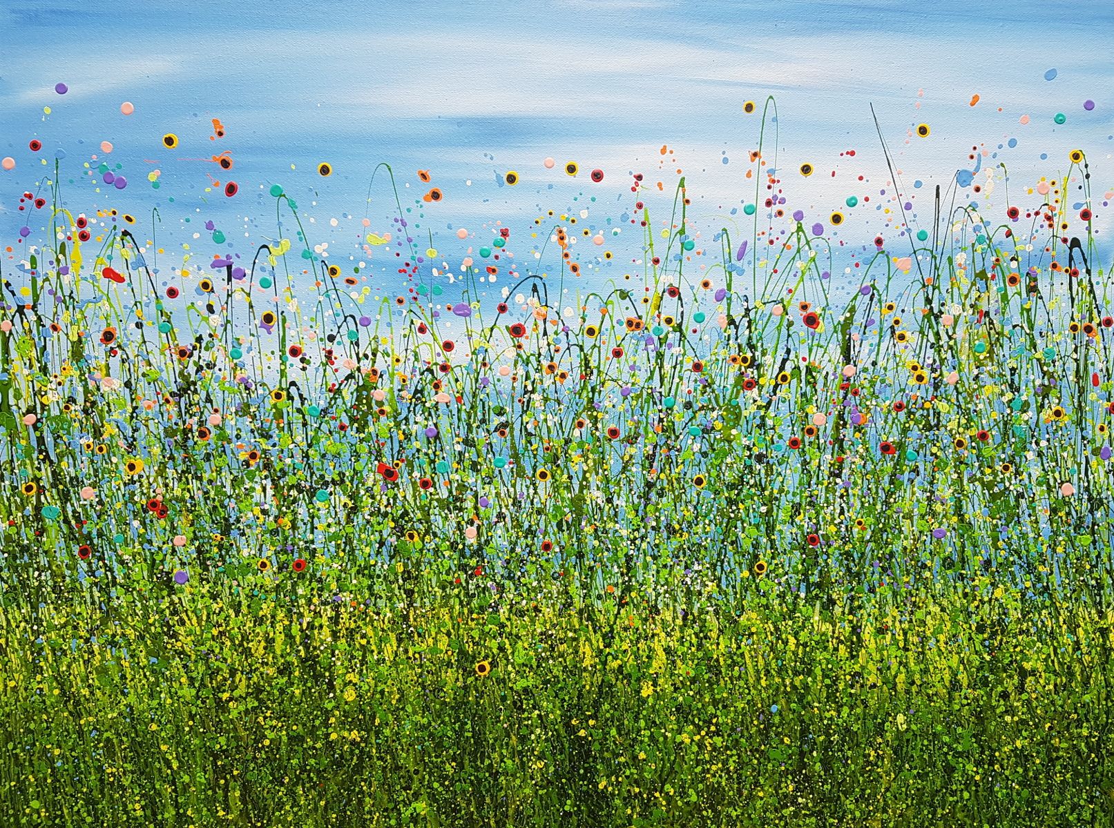 Morning Poppy Meadows #9 by Lucy Moore