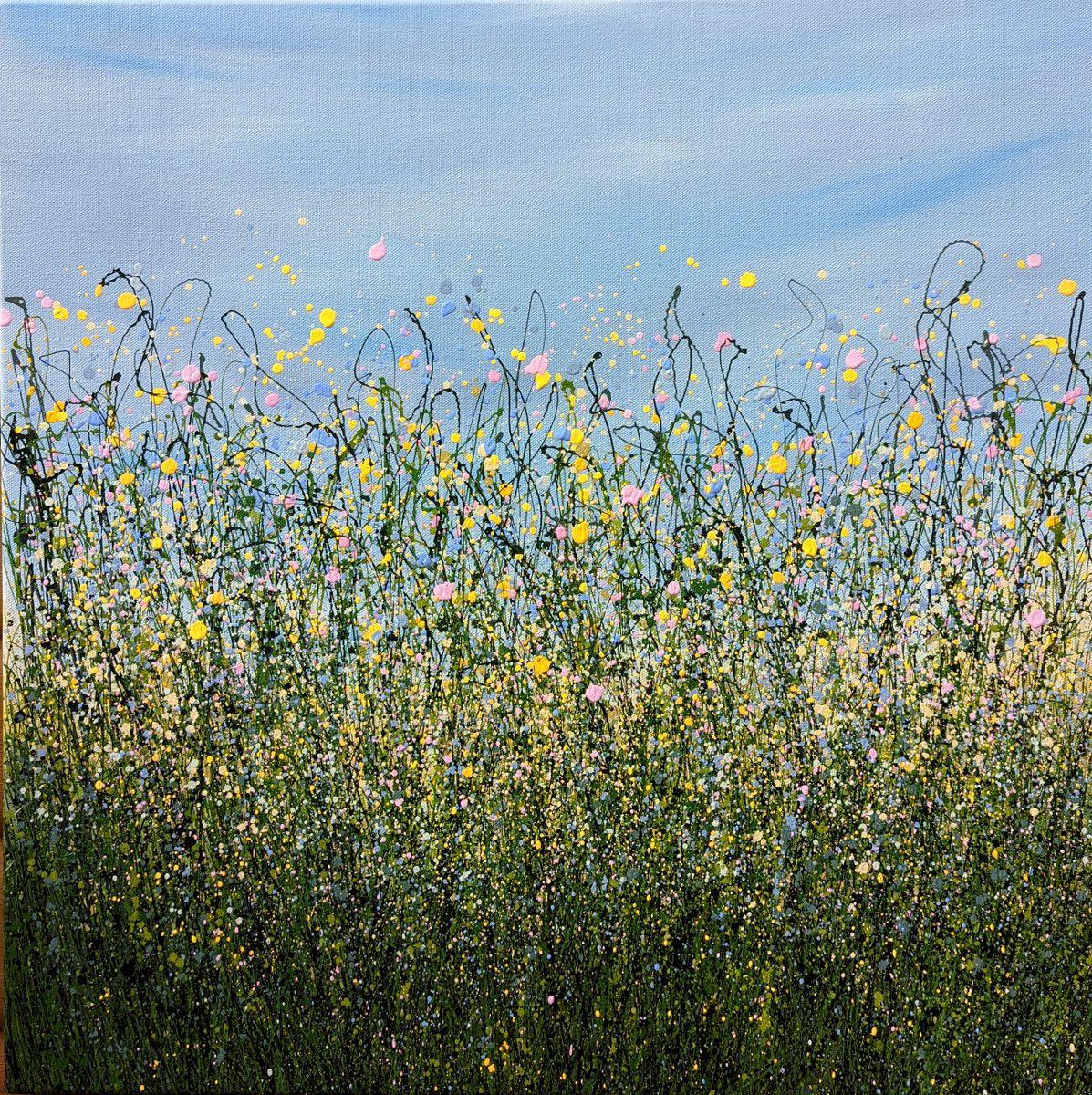 Muted Spring Meadow by Lucy Moore
