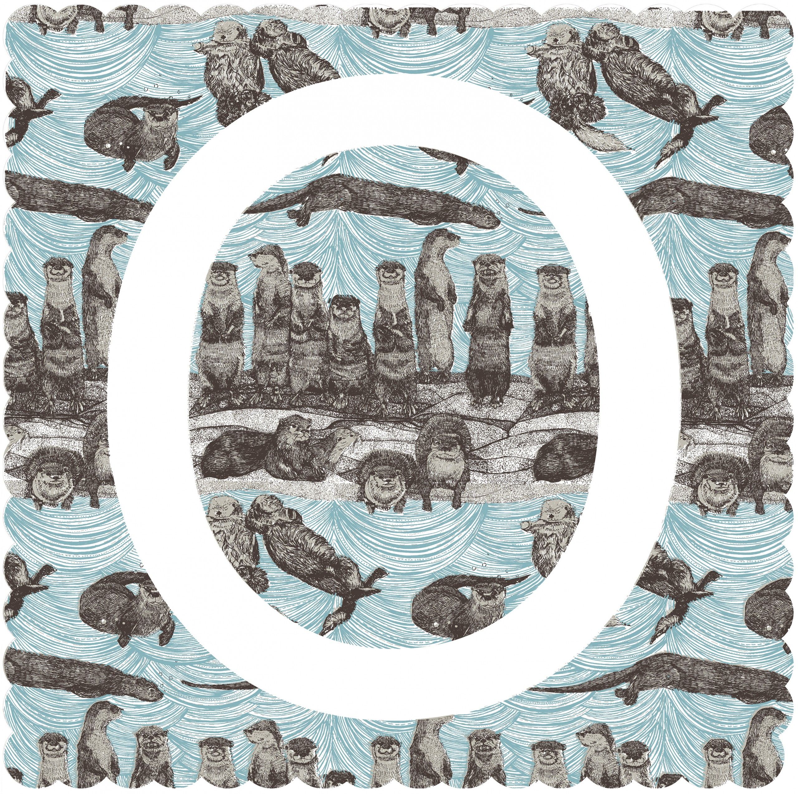 O is for Otter (large) by Clare Halifax