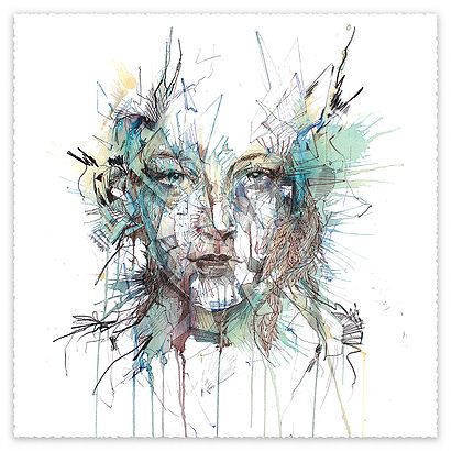 Order - Mini Print by Carne Griffiths