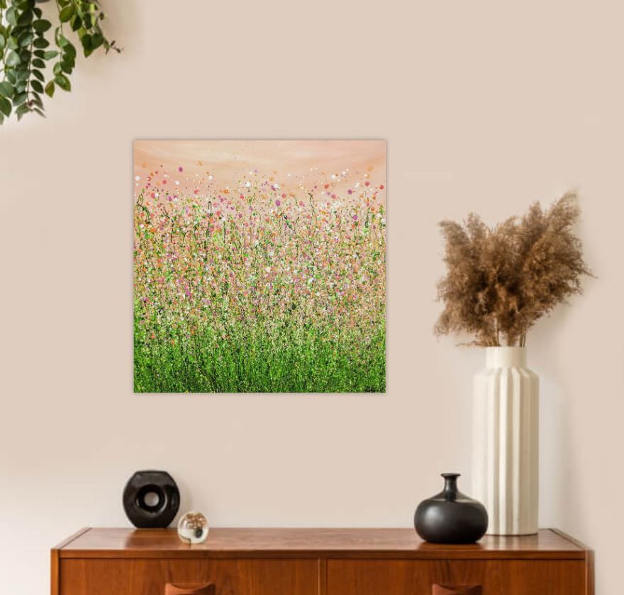 Peaches &amp; Cream Meadow Delight #2 by Lucy Moore - Secondary Image