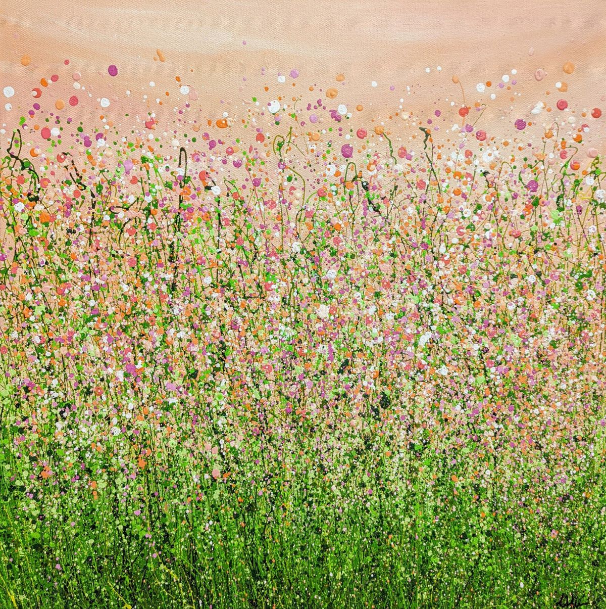 Peaches &amp; Cream Meadow Delight #2 by Lucy Moore