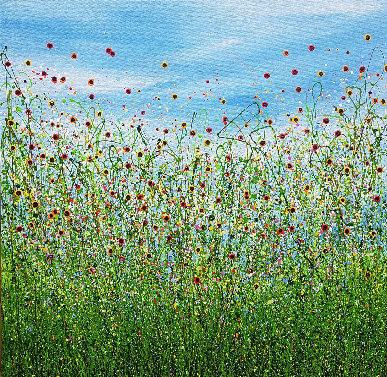 Morning Poppy Meadows #16 by Lucy Moore
