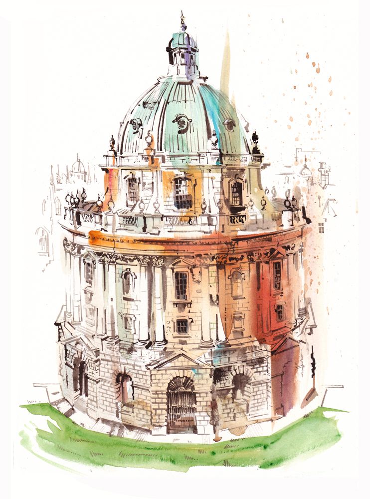 Radcliffe Camera - Print by Gary Wing
