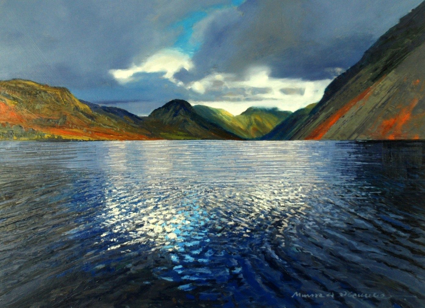 Rain Clouds over Wastwater by Mark A Pearce