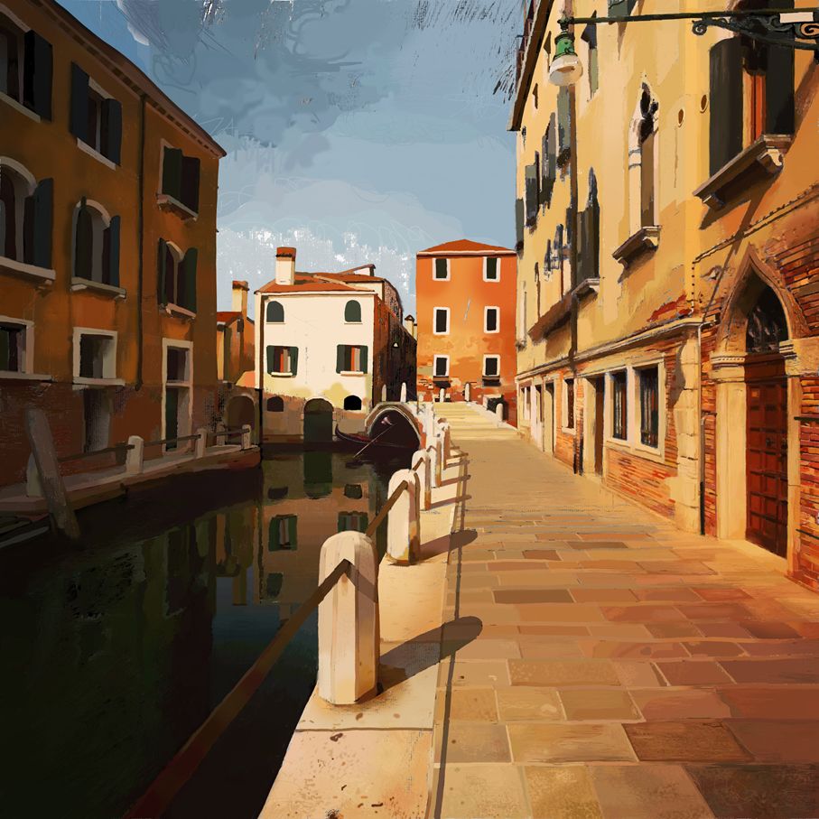 Rio delle Romite, Venice by James Vinciguerra