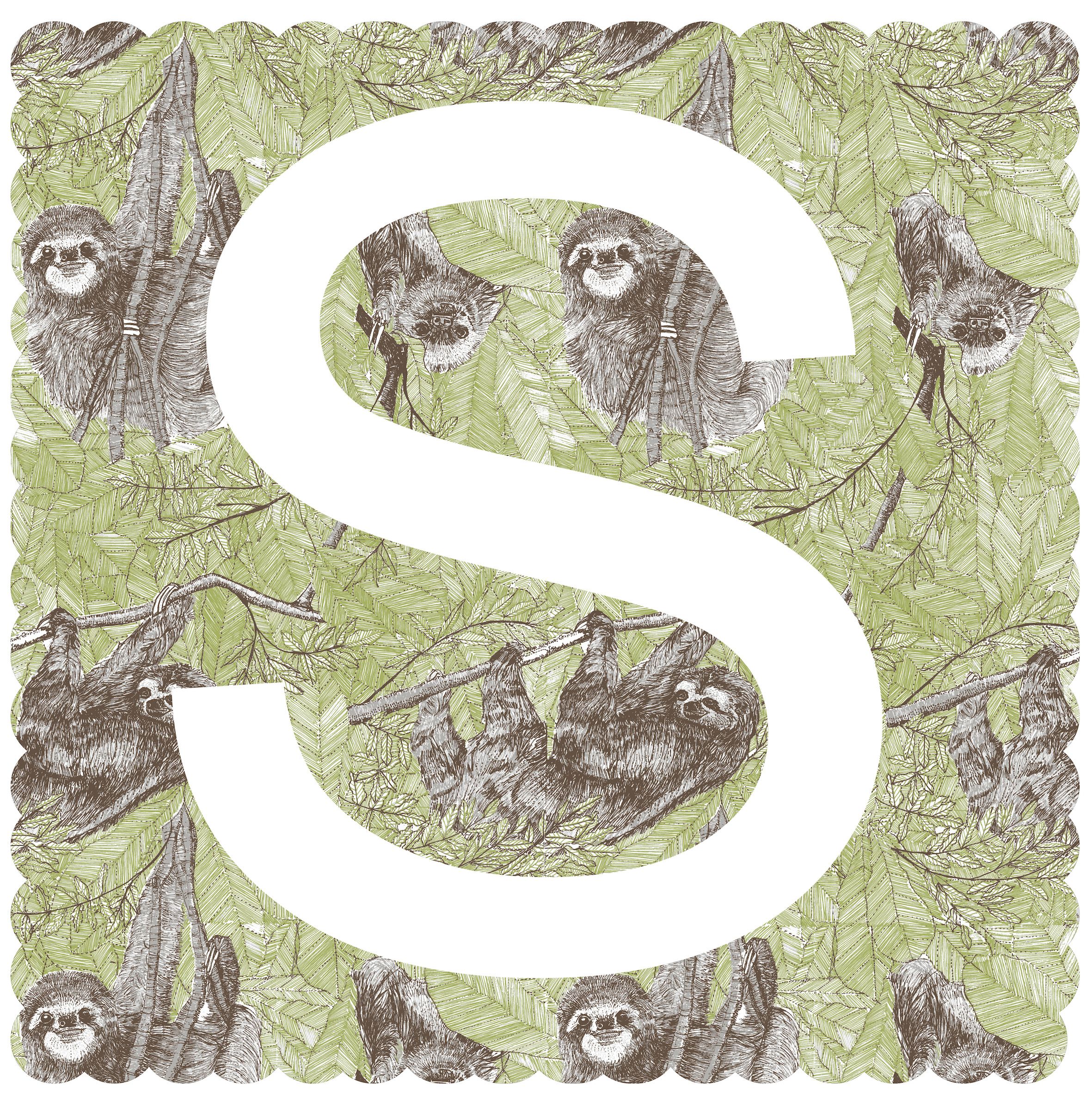 S is for Sloth (large) by Clare Halifax