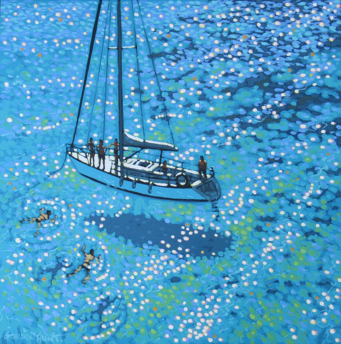 Sailing swim by Gordon Hunt