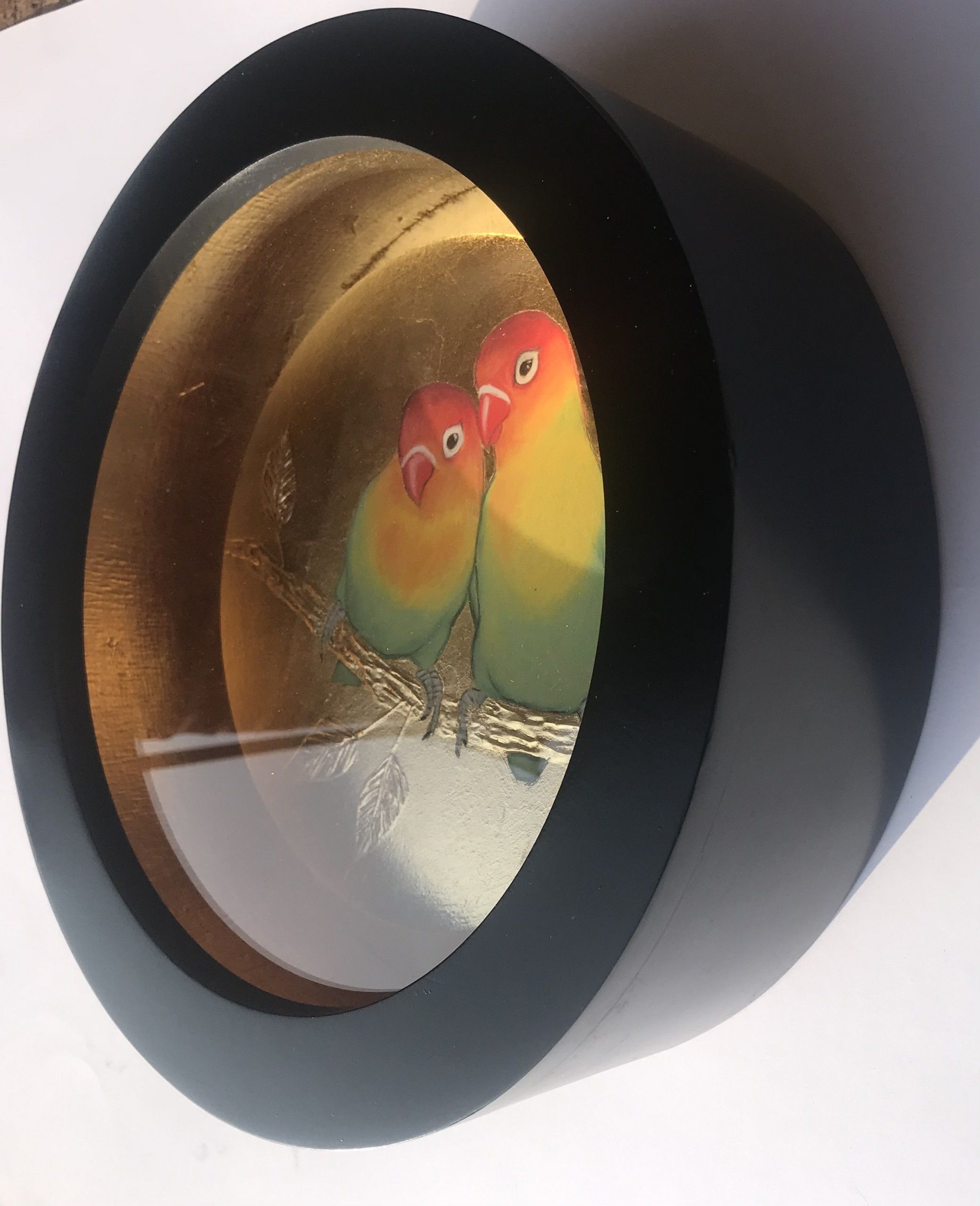 A Pair Love Birds iii by Sally-Ann Johns - Secondary Image