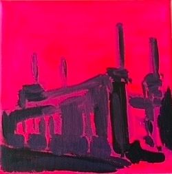 Dinky Neon Battersea I by Sarah Adams