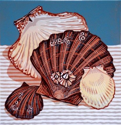 Scallop Shells by Mark A Pearce