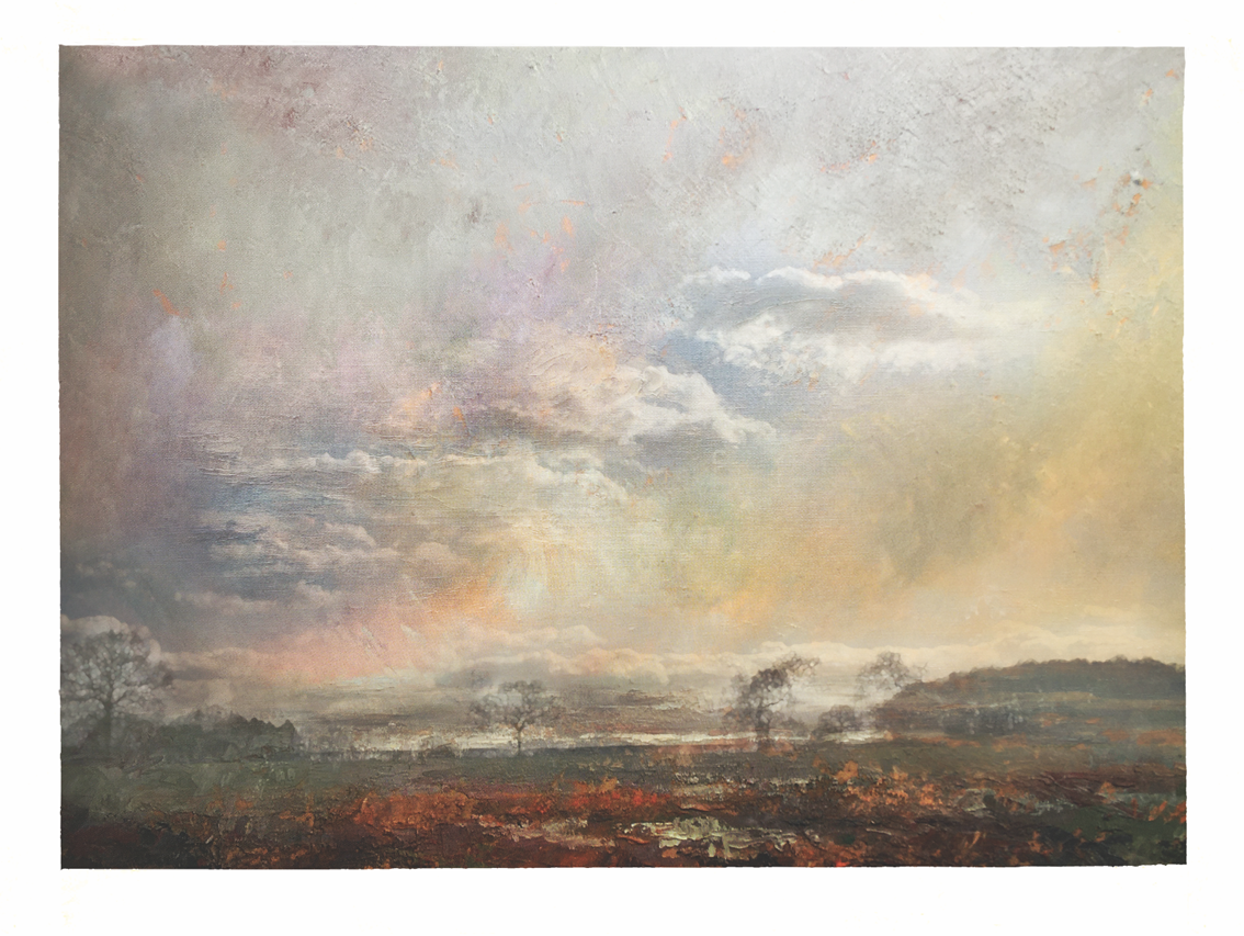 Under silvered skies, Barkby, Leicestershire by Kendrick Snodin