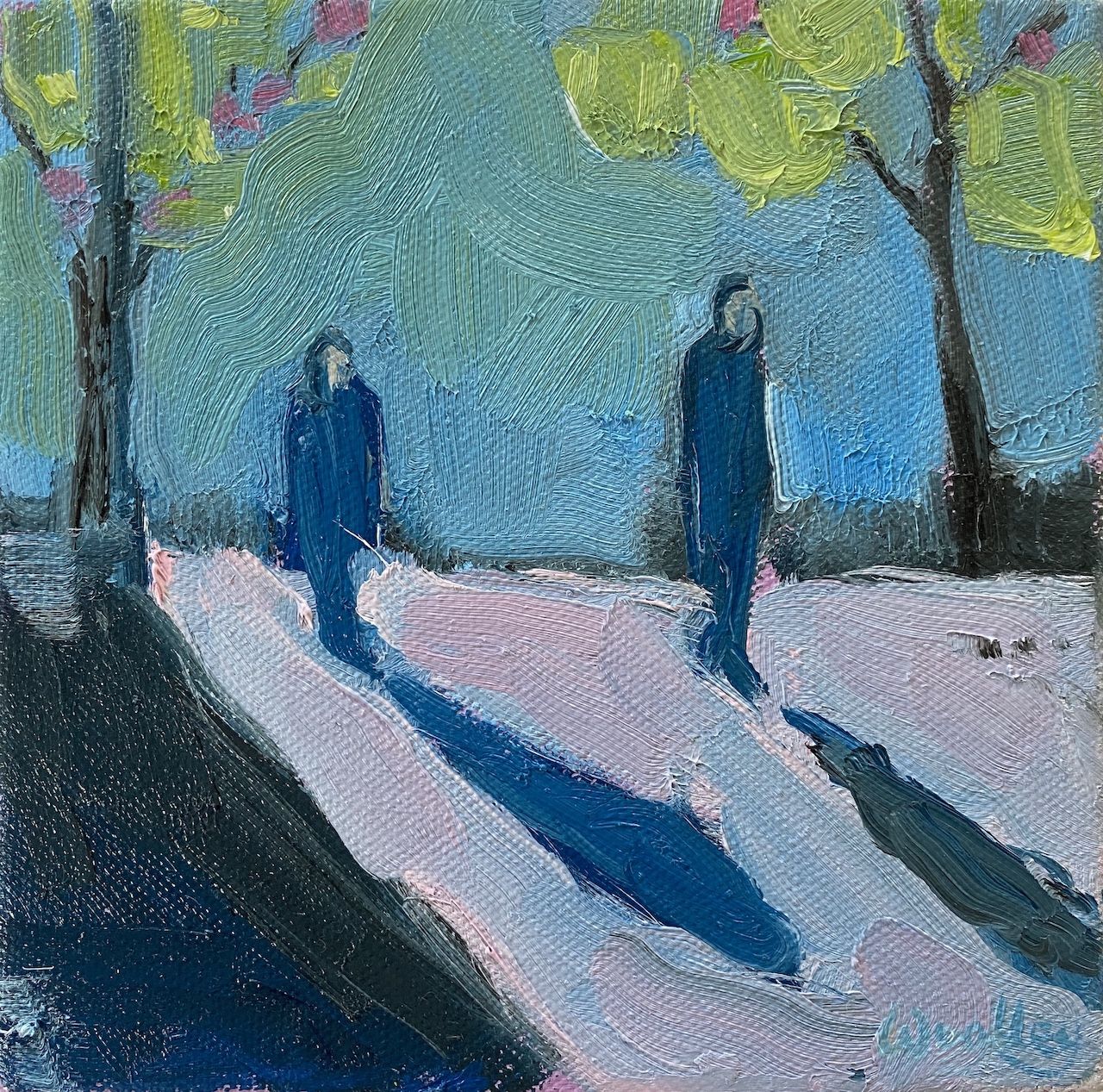 Winter Shadows 9 by Eleanor Woolley