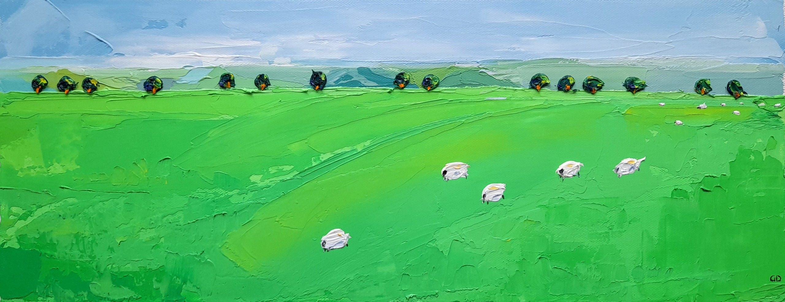 Sheep Incoming by Georgie Dowling