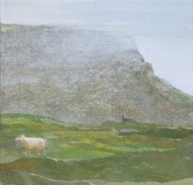 Shetland - Foula - Sheep and Bonxie by Judith Yarrow