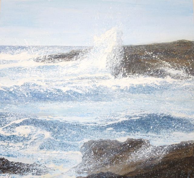 Shetland - Eshaness - waves by Judith Yarrow