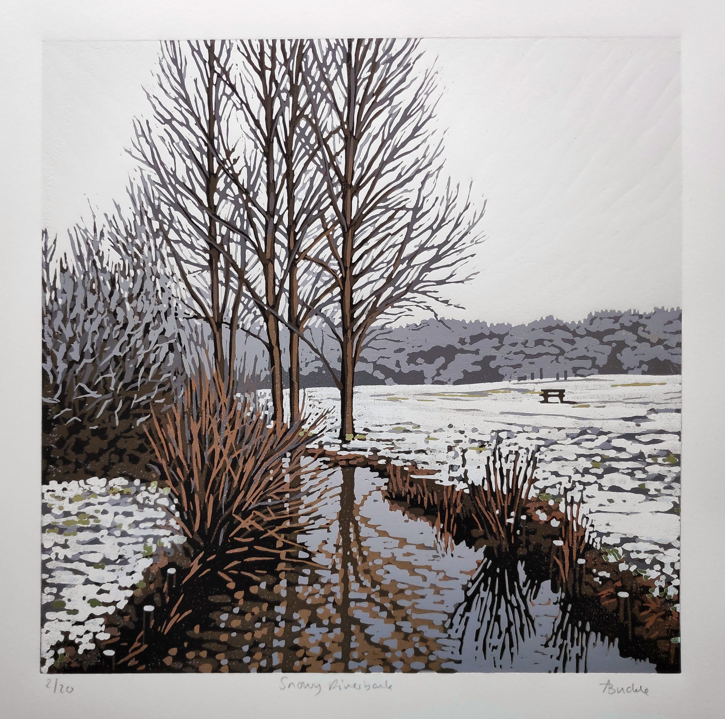 Snowy Riverbank by Alexandra Buckle - Secondary Image