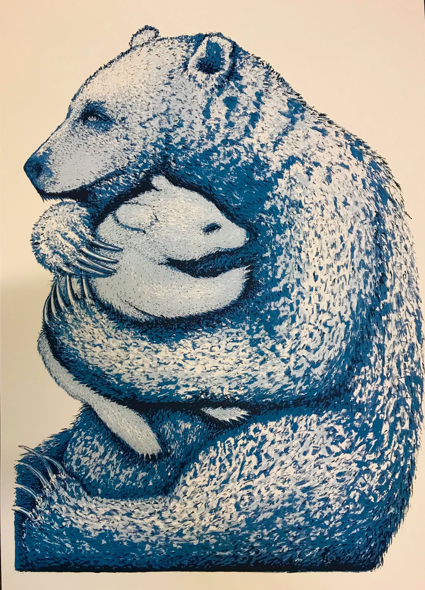 Bear Hugs (blue) by Tim Southall