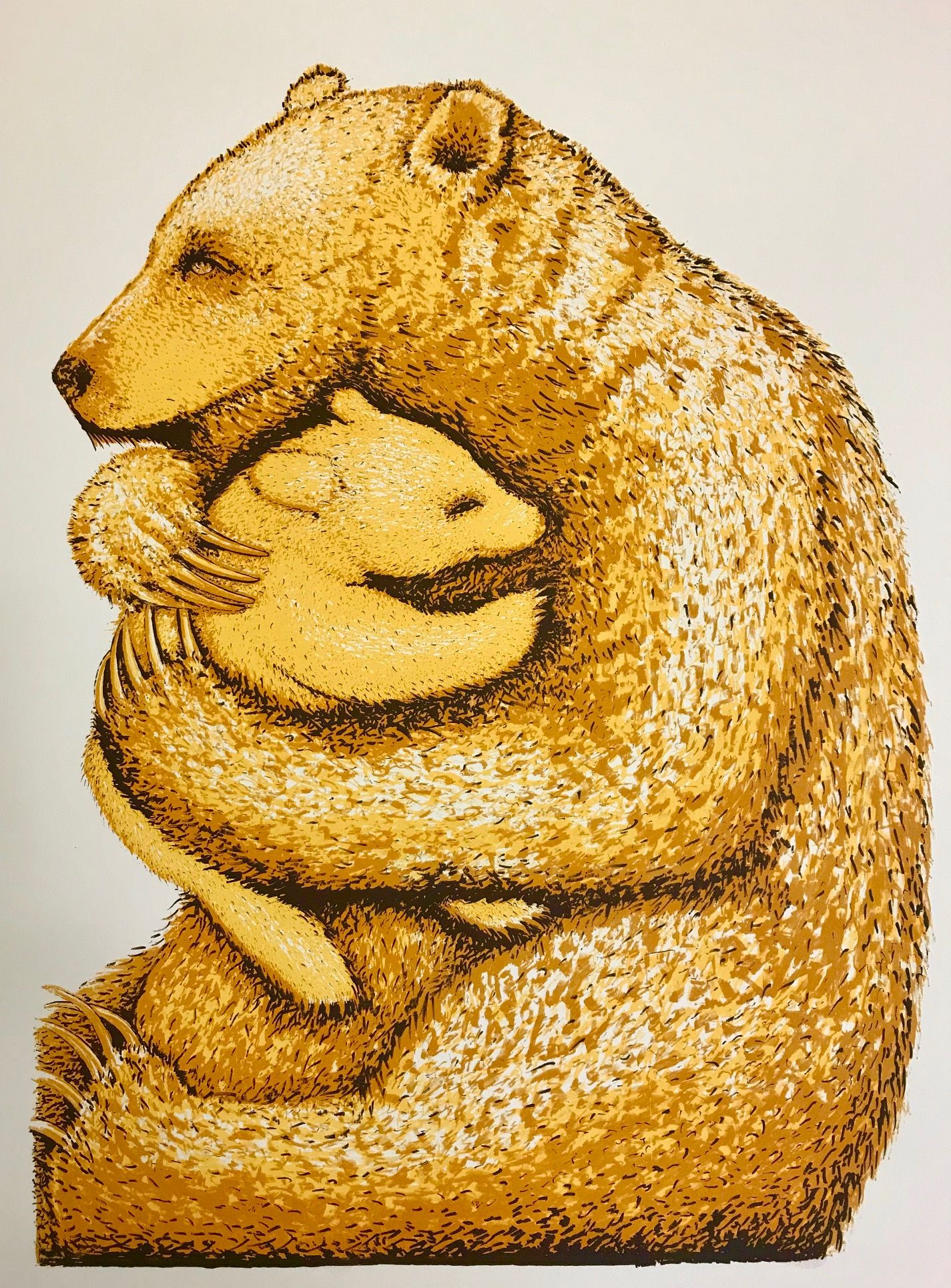 Bear Hugs (Gold) by Tim Southall