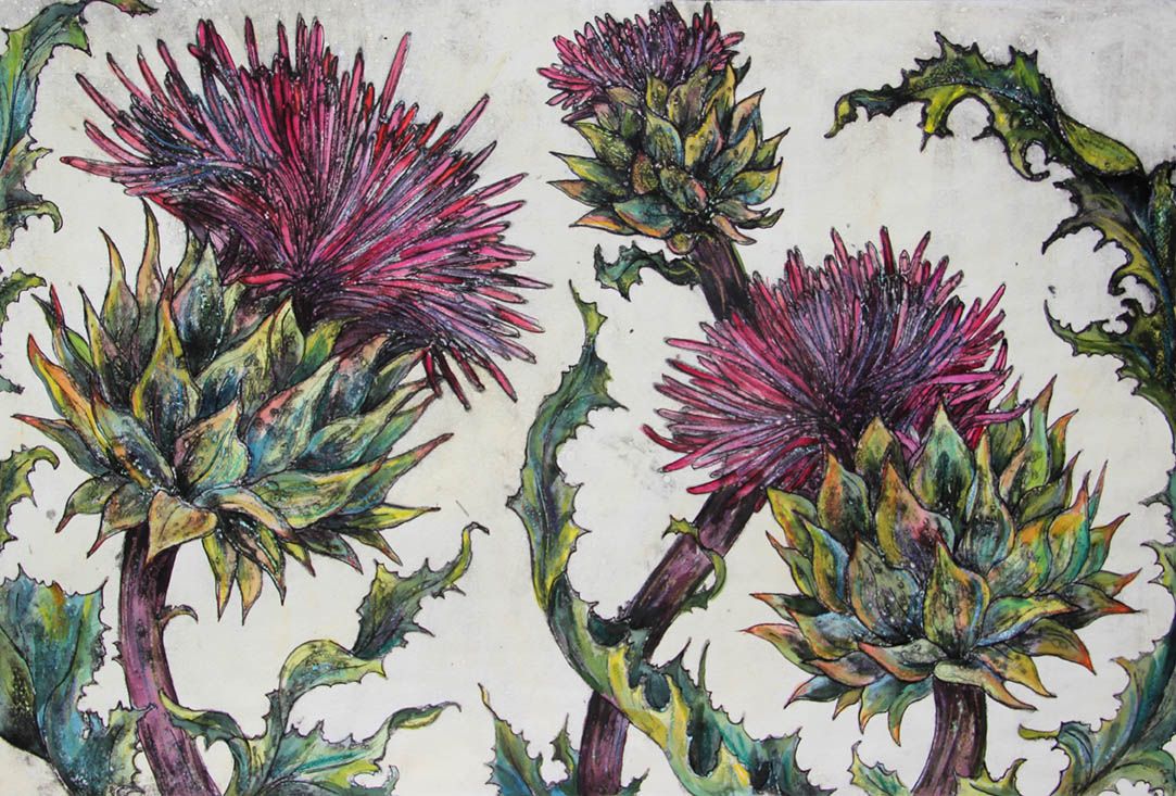 Spear Thistle by Vicky Oldfield