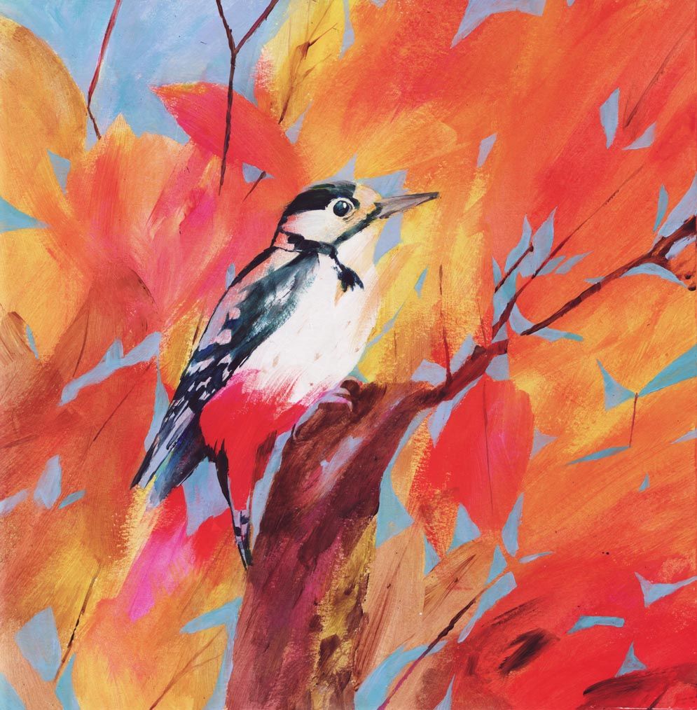 Spotted Woodpecker by carolyn carter