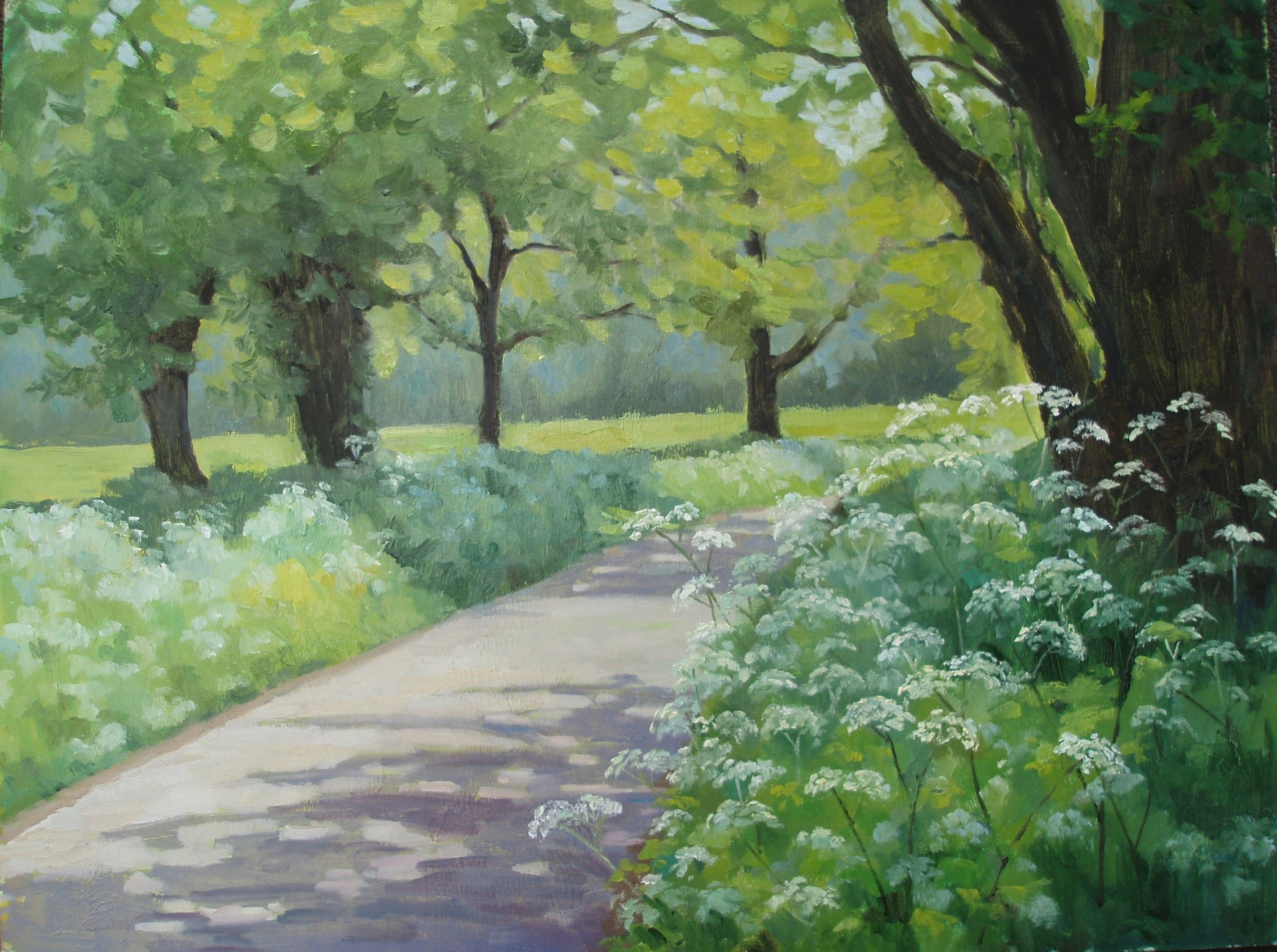 Spring Landscape near Broughton by Andrea Bates