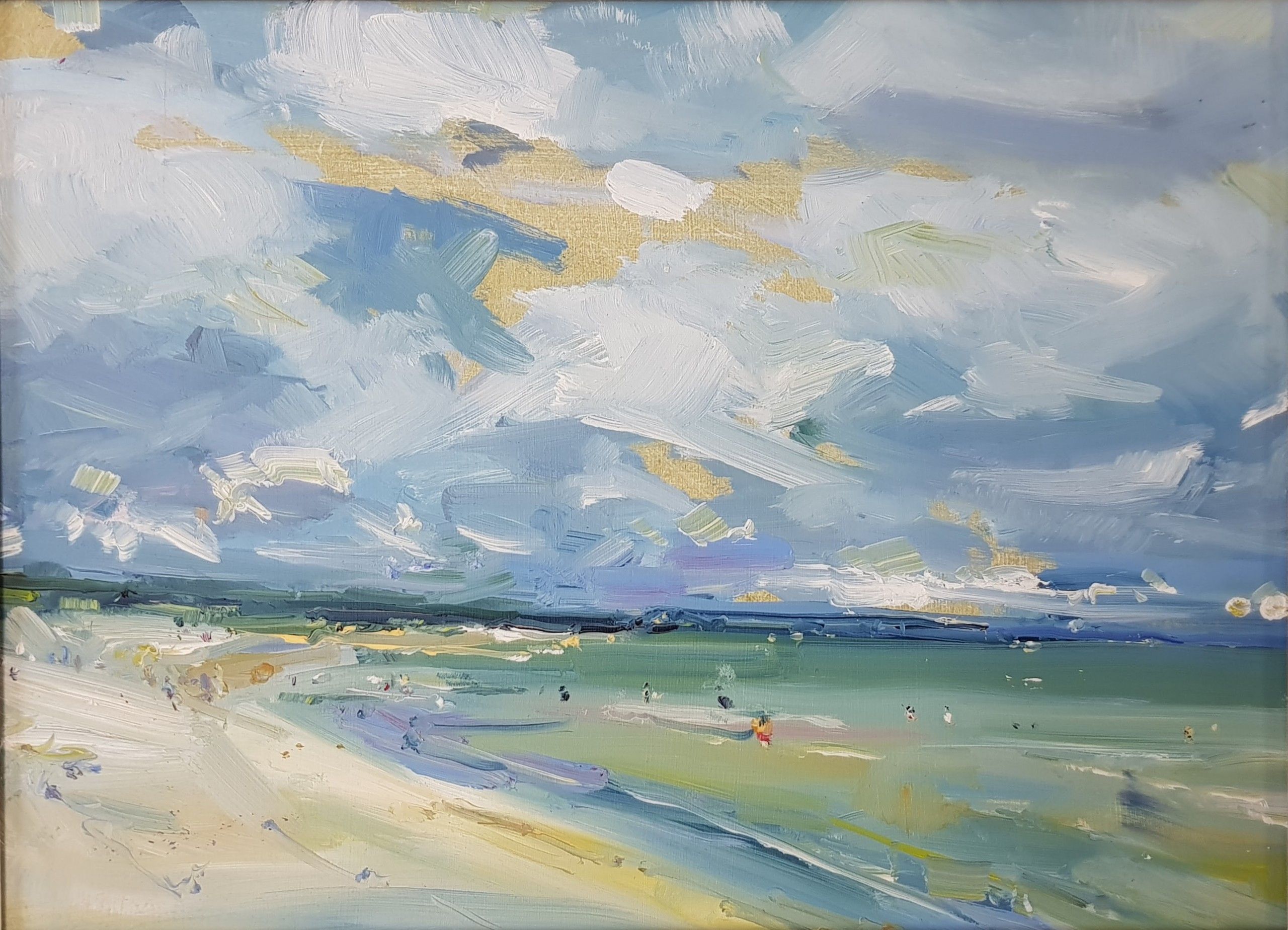 Beach with Changing Sky by Stephen Kinder