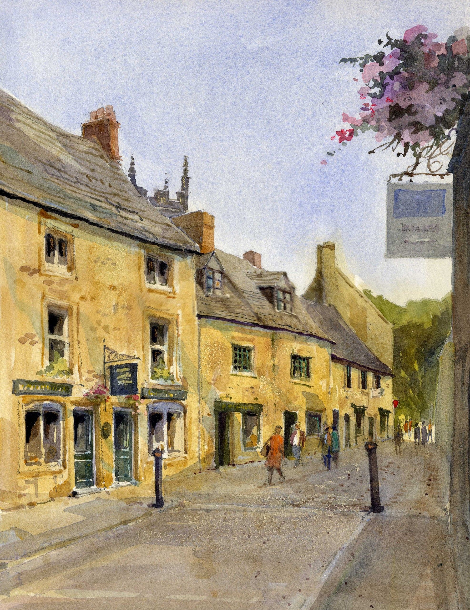 Stow-on-the-Wold, Church Street by Elizabeth Chalmers