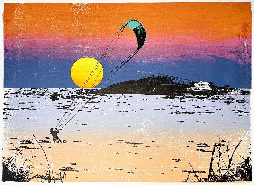 Sunset Kitesurf by Katie Edwards