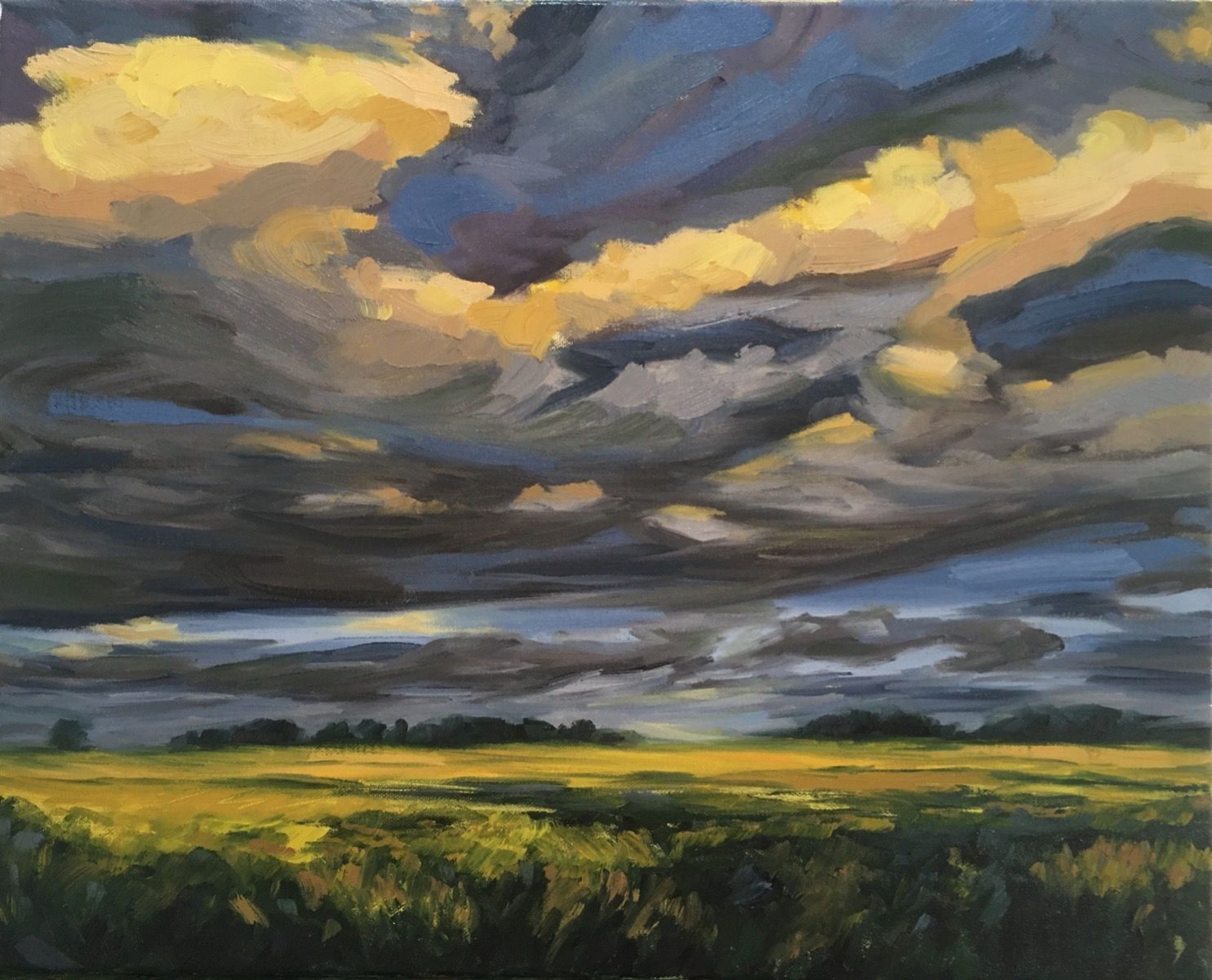 Evening Light Over The Wheatfield by Suzanne Winn