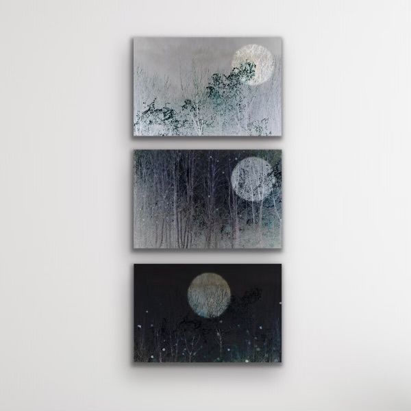 Winter Moon 2, 3 and 4 by Sarah Brooks