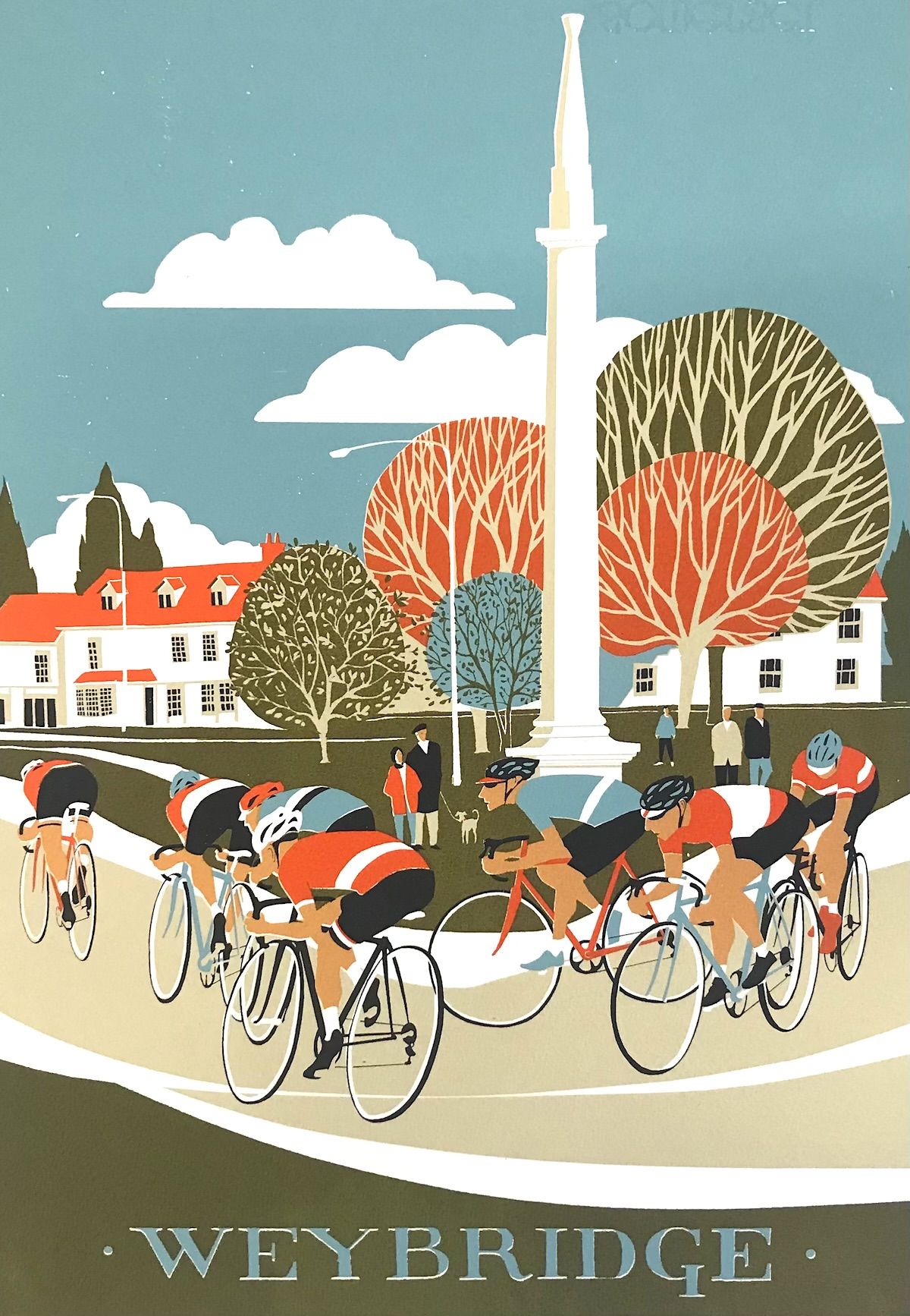 Weybridge Cyclists by Eliza Southwood