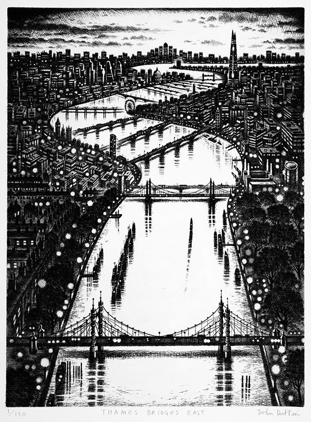 Thames Bridges East by John Duffin