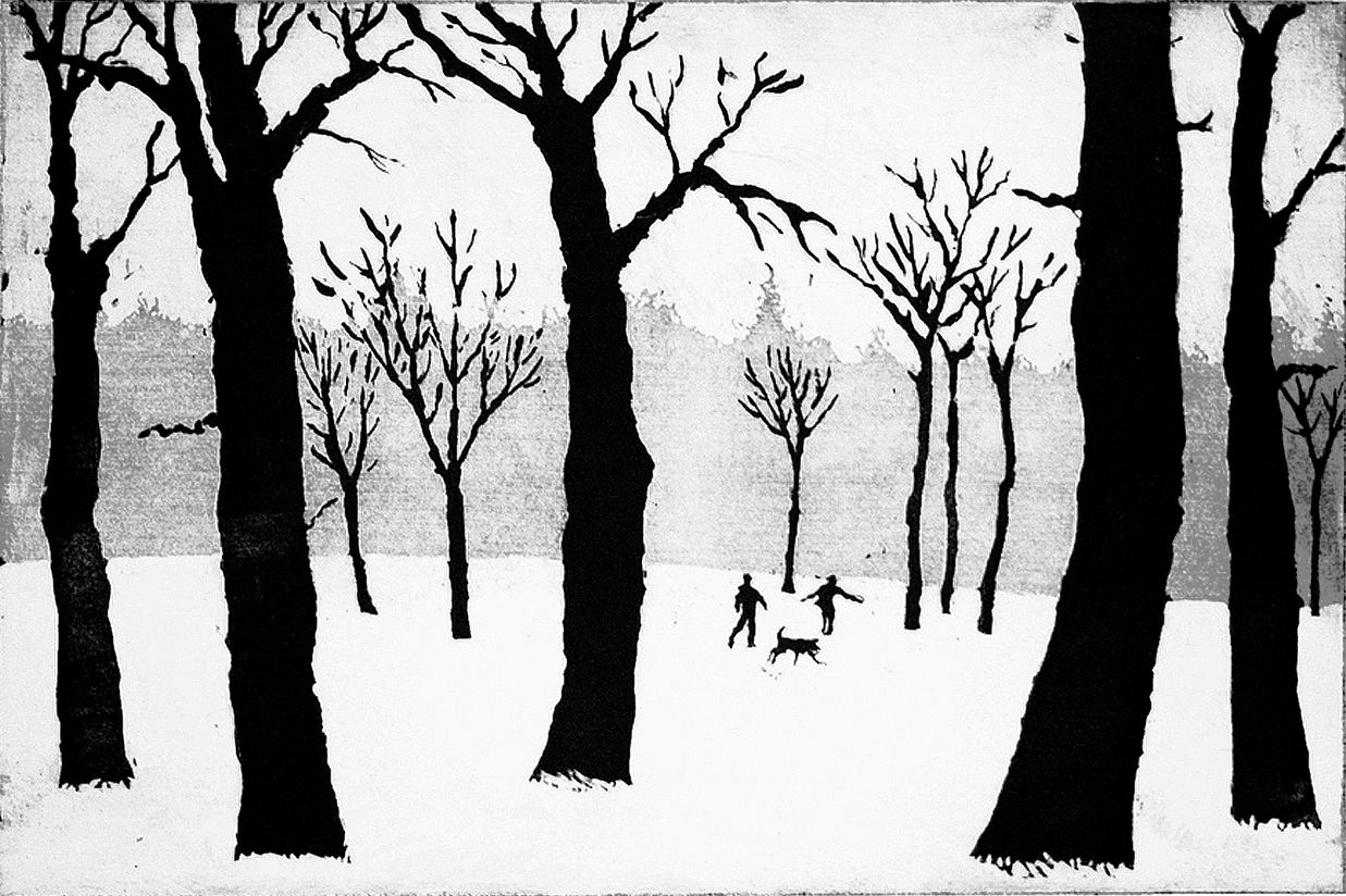 A Walk in the Snow Tim Southall winter by Tim Southall