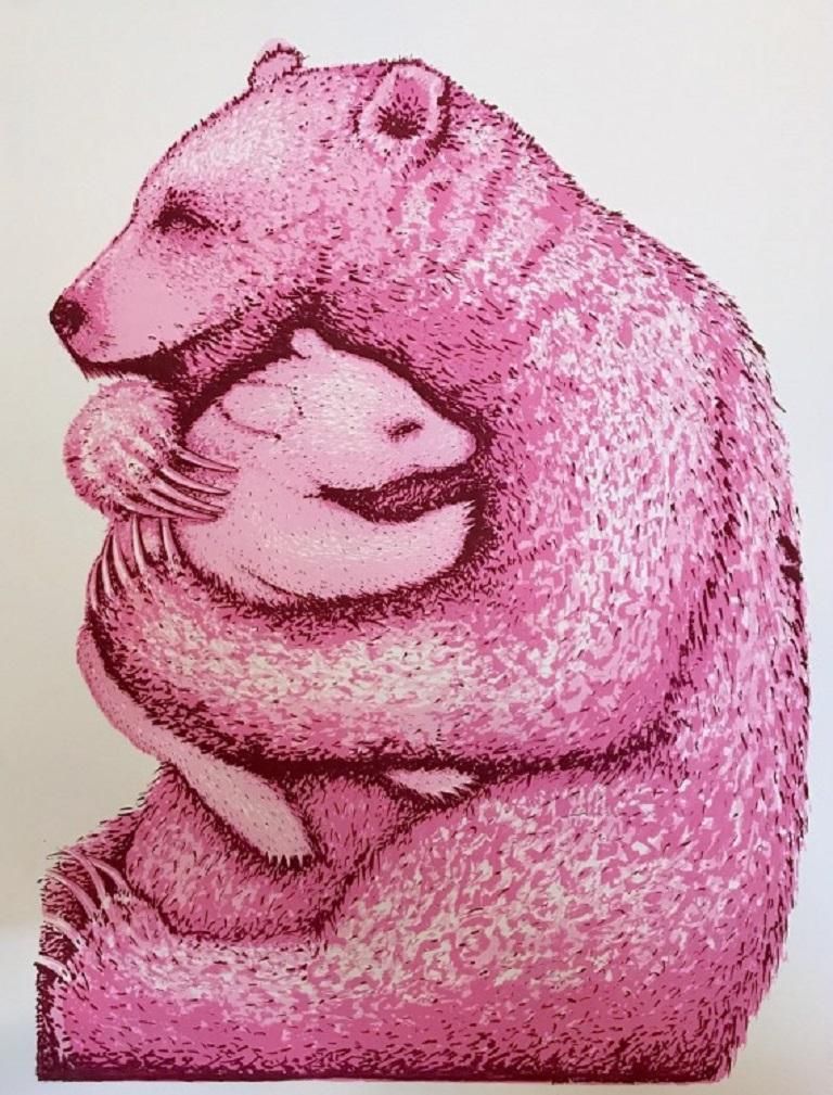 Bear Hugs (Hot Pink) by Tim Southall