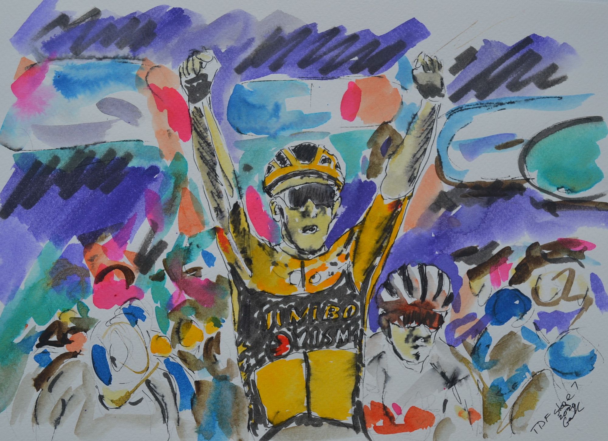 Tour de France Stage 7 by Garth Bayley