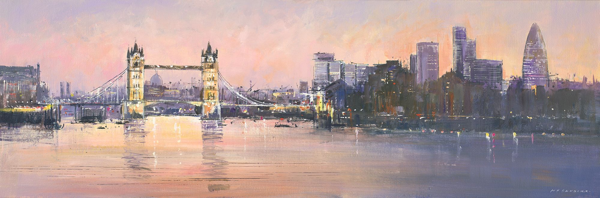 Tower Bridge and Gherkin, London by Michael Sanders