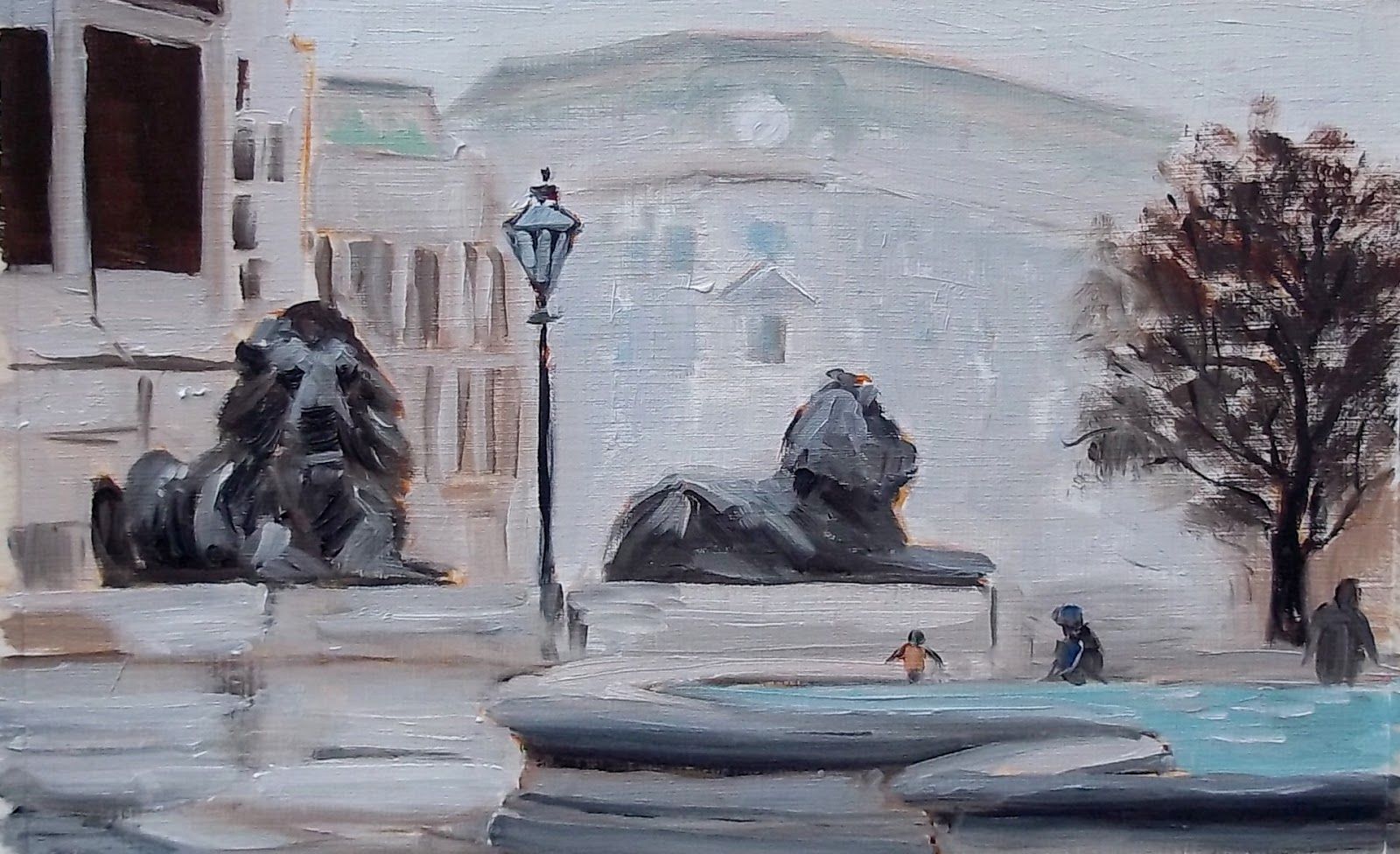 Trafalgar Square by Azra Iqbal