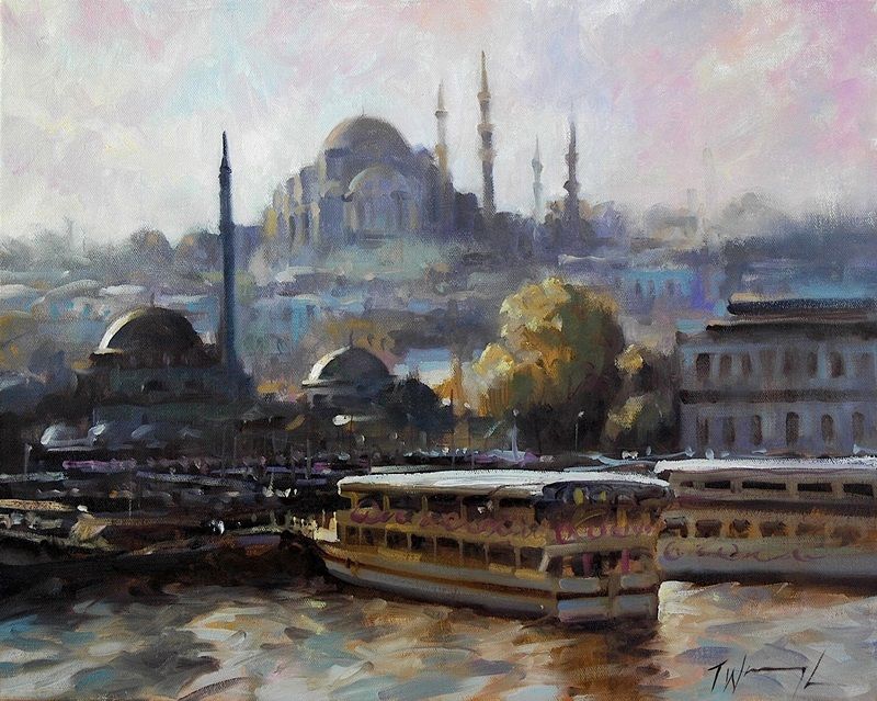 Ferries At Istanbul by Trevor Waugh