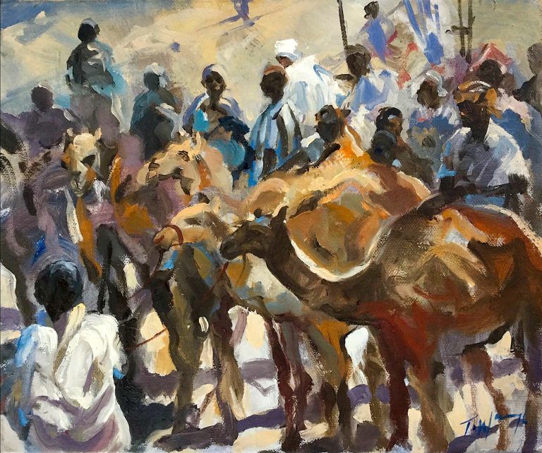 Market In Morocco by Trevor Waugh