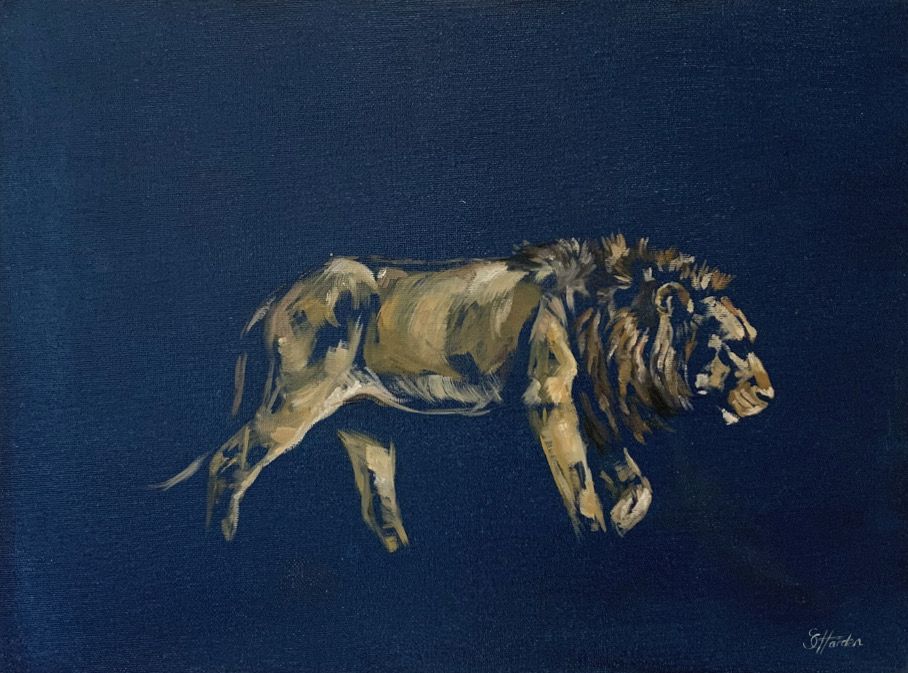 Trundling Lion by Sophie Harden