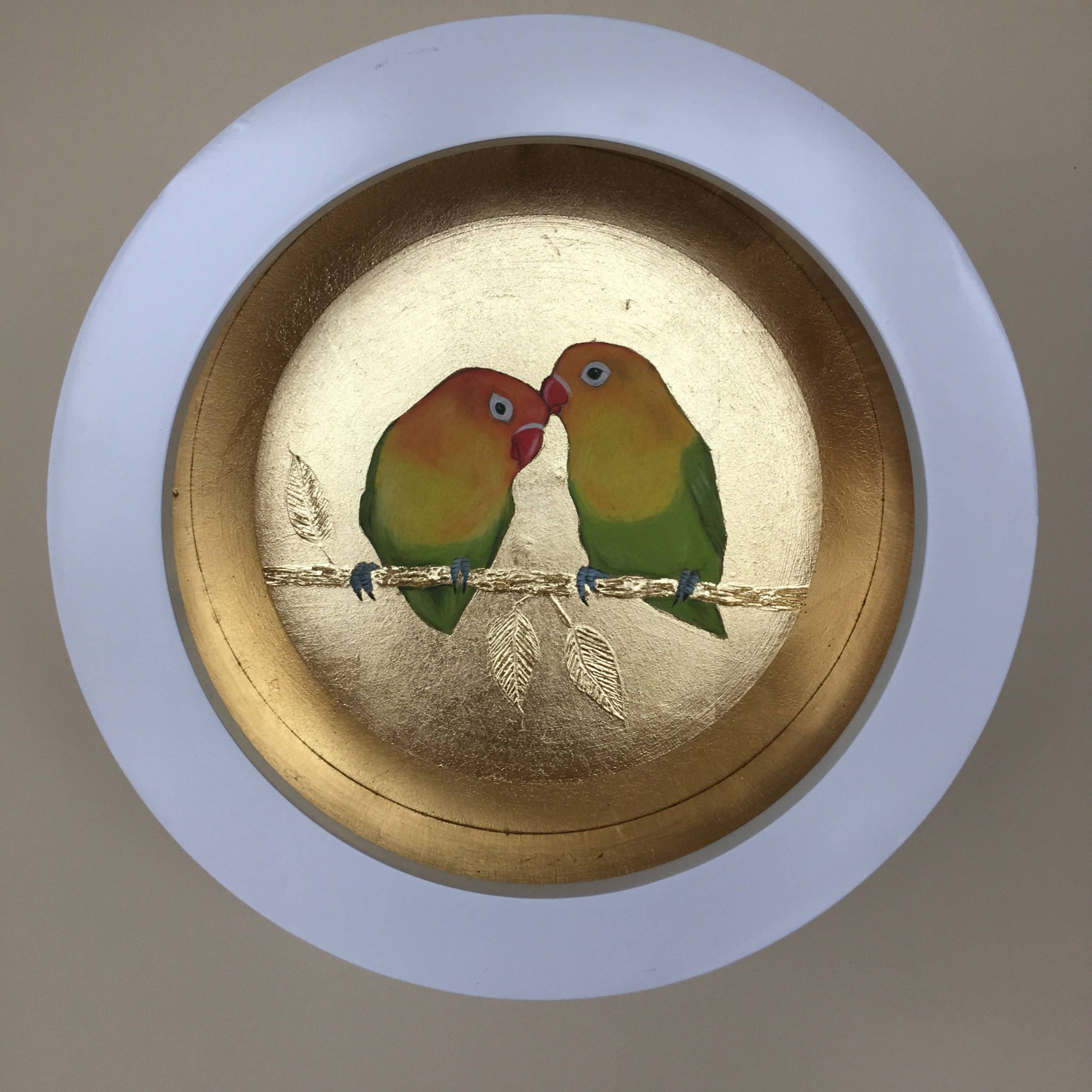 Two Love Birds ii by Sally-Ann Johns