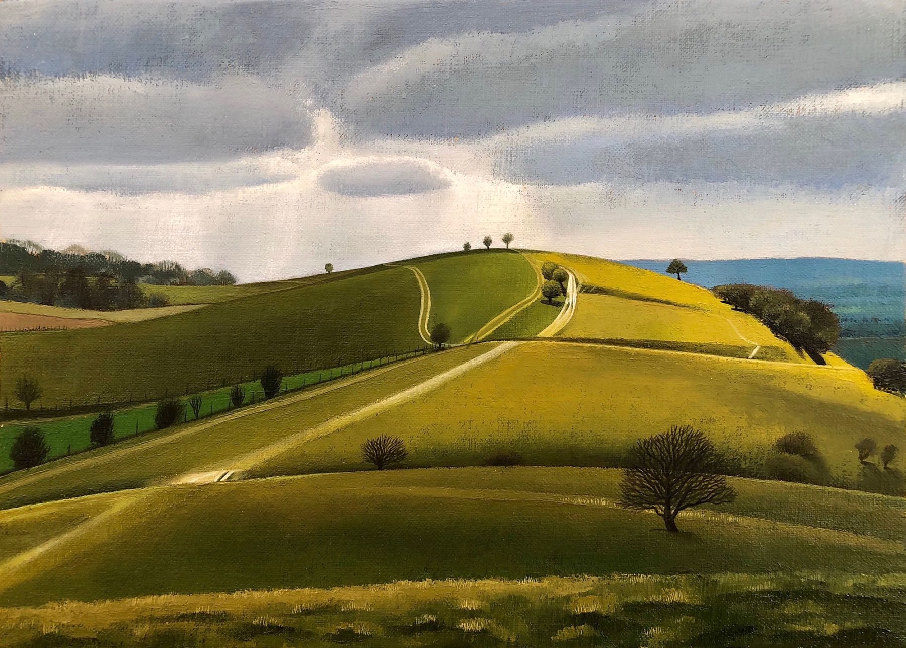 View From Pitstone Hill by Tim Woodcock-Jones