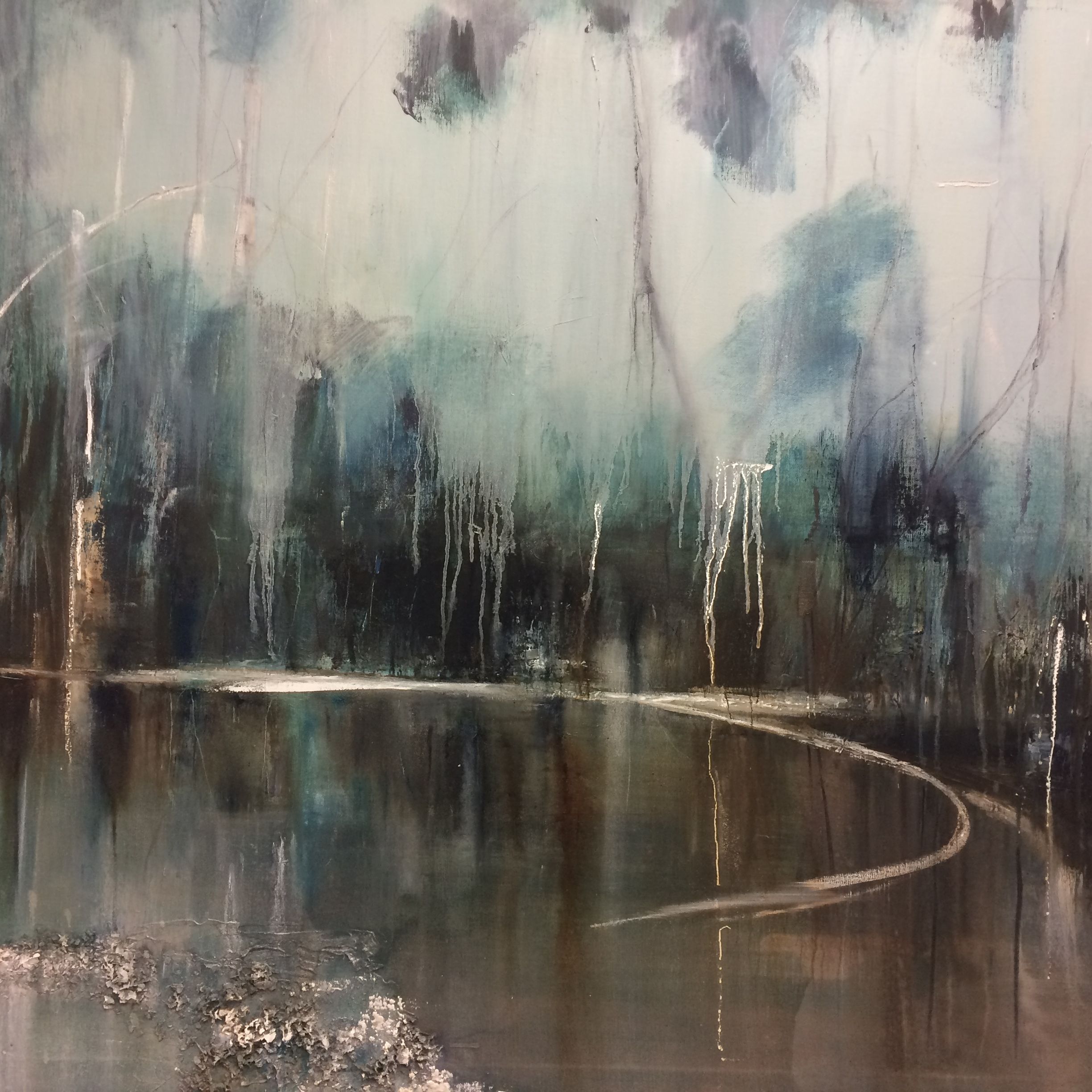 Shaded Pond by Viriginia Ray