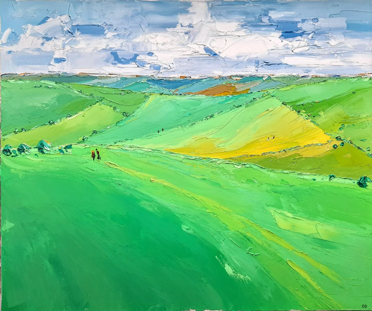 Walking through the fields by Georgie Dowling