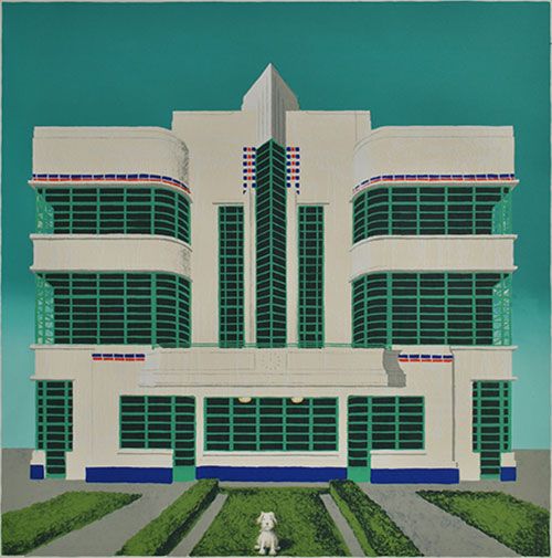 Wes Anderson's Dog - Hoover Building by Mychael Barratt